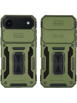 Sonique Θήκη Ring Armor Camshield για Apple Iphone 17 Air Χακί