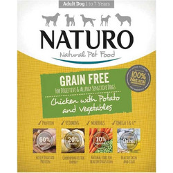 Naturo Dog Grain Free Chicken, Potatoes & Vegetables 400gr