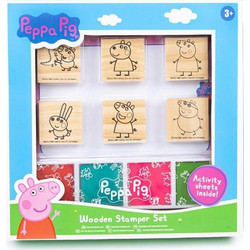 PEPPA PIG ΣΕΤ ΞΥΛΙΝΩΝ ΣΦΡΑΓΙΔΩΝ