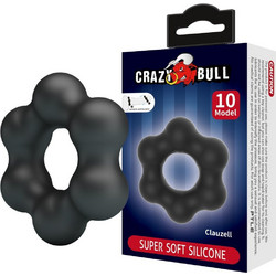 Crazy Bull Clauzell Super Soft Silicone Ring D-243834 Ελαστικό Δαχτυλίδι Πέους Σιλικόνης Μαύρο