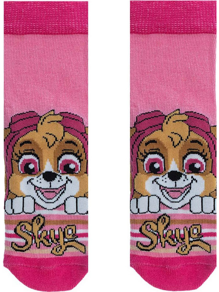 Παιδικές Κάλτσες Paw patrol Skye σε φούξια χρώμα