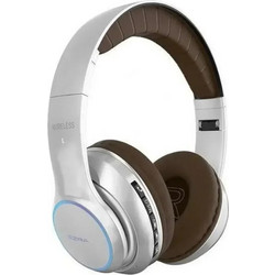 Ezra BW14 Ασύρματα Bluetooth Ακουστικά On Ear Ασημί