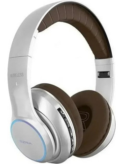 Ezra BW14 Ασύρματα Bluetooth Ακουστικά On Ear Ασημί