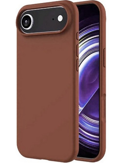 Θήκη Rubber Ενισχυμένης Σιλικόνης για iPhone 17 Air Καφέ