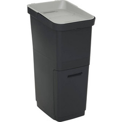 5FIVE Simply smart Διπλός Κάδος Ανακύκλωσης 36L Μαύρος 214508