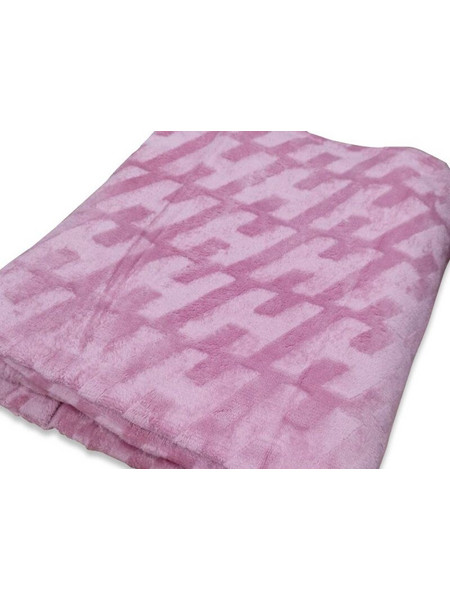 Κουβέρτα Μονή Fleece Ανάγλυφη Soft Γαρύφαλλο 160x220