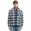 Jack & Jones Ανδρικό Πουκάμισο Καρό Μακρυμάνικο Overshirt Μπλε 12278462