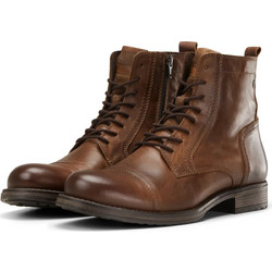 Jack & Jones Russel Ανδρικά Αρβυλάκια Δερμάτινα Ταμπά 12156000