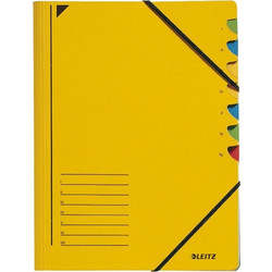 Φάκελος Ταξινόμησης Leitz Α4 Yellow (7 καρτέλες)