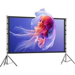 HOMCOM 001-026V00BK Οθόνη Προβολής Projector Δαπέδου 16:9 220x127cm / 100"