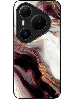 Sonique Marble Series Θήκη Burgundy (Huawei Pura 80 Pro 5G)