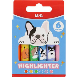 ΜΑΡΚΑΔΟΡΑΚΙΑ ΥΠΟΓΡΑΜΜΙΣΗΣ M G MINI PUPPY PARTY ΣΕΤ 6 ΧΡΩΜΑΤΑ AHM29675