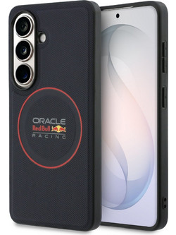 Red Bull Pu Leather Meshed Red Ring Magnetic Case For Samsung Galaxy S26 Navy - (RBHMS26S24PUILVR)