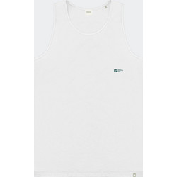 REBASE T-Shirt Sleeveless Front-Back Printed Ανδρική Αμάνικη Μπλούζα σε Λευκό Χρώμα