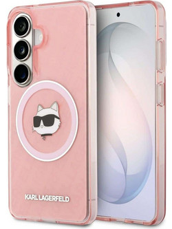 Karl Lagerfeld IML Repeated Choupette MagSafe Θήκη για Samsung Galaxy S26 Plus Pink