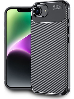 Ancus AutoFocus Carbon Fiber Θήκη iPhone 16e Black 50813
