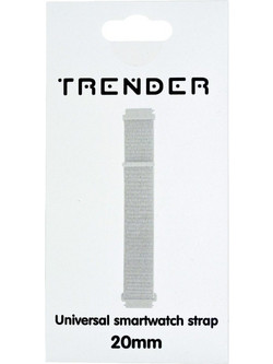 Trender TR-NY20WH Λουράκι Υφασμάτινο White (Universal 20mm)