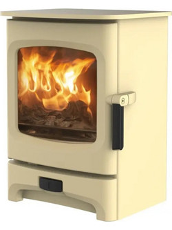 Charnwood Aire 3 Low Stand Almond Ατσάλινη Ξυλόσομπα 5kW