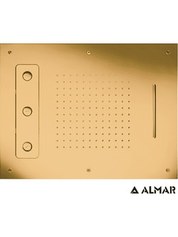 ΚΕΦΑΛΗ ΟΡΟΦ.TEMPTATION 63x48 ALMAR INOX PVD BRUSHED GOLD