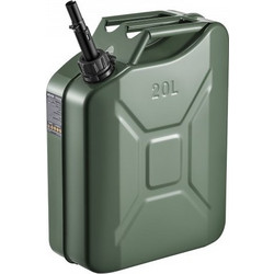 Δοχείο καυσίμου VEVOR Metal, 20 L, Δοχείο καυσίμου Jerry με στόμιο και άνετη λαβή, Μέγιστη ροή 6 L/min, Μεταλλικό δοχείο καυσίμου ανθεκτικό στη διαρροή και τη διάβρωση για τα περισσότερα αυτοκίνητα, μ