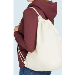 Τσάντα Πουγκί Backpack-1DS SG Accessories Cotton Backpack Single Drawstring Natural