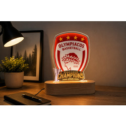 Φωτιστικό LED Ολυμπιακός EuroLeague Champions 2026