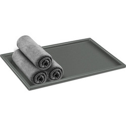 Δίσκος Πετσετών Sanco Hotel Amenities 00136-Μ118 Anthracite Grained 30x20x1cm