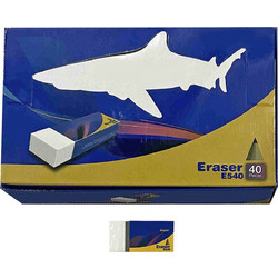 Γόμα Λευκή σετ=40τεμ 3,3x1,5cm JustNote 703183