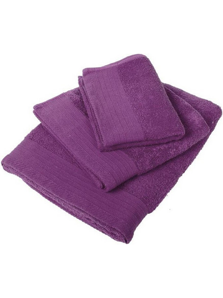 ΠΕΤΣΕΤΑ ΠΕΝΙΕ 500 gsm 50X100 ΣΚΟΥΡΟ ΜΩΒ Cotton 100% Dimcol