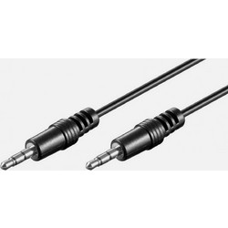 Καλώδιο Ήχου 3.5 mm Manhattan ICOC 03-SB-HP 2.5 m - Stereo, Αρσενικό-Αρσενικό & Μαύρο AUX