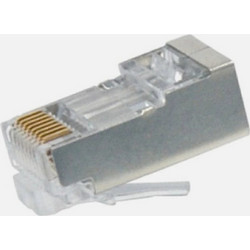 Βύσμα RJ45 FTP Pass-Through Cat6 GBC 59.9600.22 - 8P8C, 50μ Χρυσό & 10-Pack