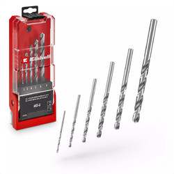 Einhell 49205506 - Σετ τρυπανιών μετάλλου HSS-G 6 τεμαχίων, O 2-8 mm