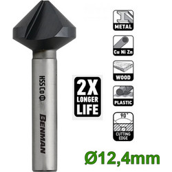 BENMAN 72810 Φρεζοτρύπανο 90 HSS Co 5% TiAIN O12.4mm