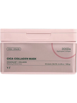 VT Cosmetics Cica Collagen Sheet Μάσκα Προσώπου για Αντιγήρανση & Ενυδάτωση με Κολλαγόνο 30τμχ