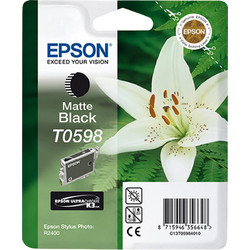 Epson T0598 Matte Black Μελάνι Εκτυπωτή Inkjet C13T059840