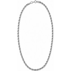 Ghetto Silver Rope Chain Necklace - 50cm