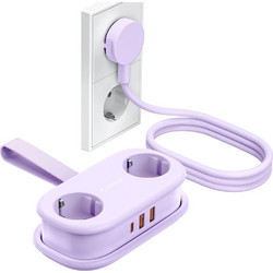 Orico AP3 20W GaN 5in1 Power Strip 2x AC + 2x USB-A + 1x USB-C - Purple