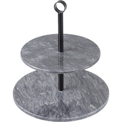 Εταζέρα Μαρμάρινη FAV293 25x26cm Black Espiel Μάρμαρο