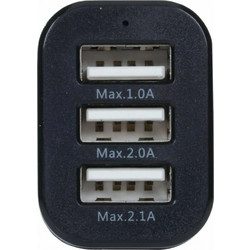 Technisat Φορτιστής Αυτοκινήτου 2.1A με Θύρες: 3xUSB Μαύρο Χρώμα 76-4942-00