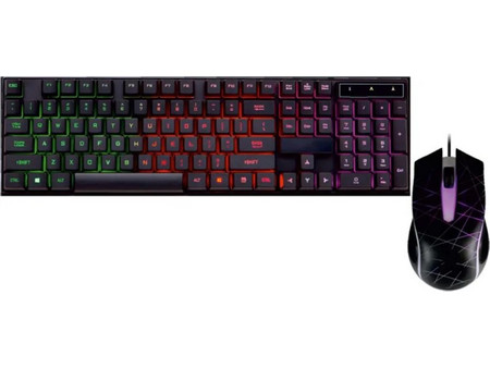 Art AK-50 Σετ Gaming Πληκτρολόγιο RGB Black