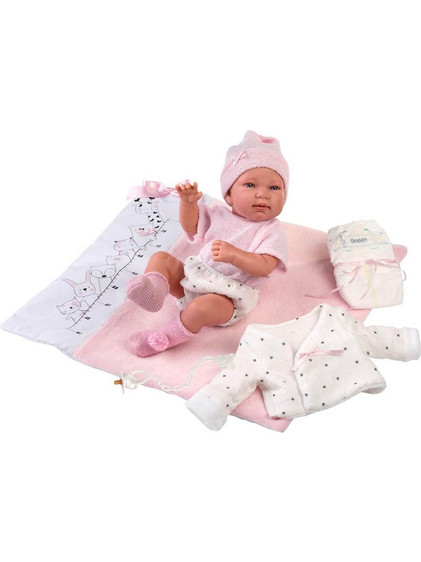 Llorens Μωρό Newborn Tina με Αλλαξιέρα Αναστημόμετρο