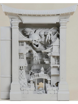 Άβαφη 3D Φιγούρα Gashadokuro Book Nook 3D για Βάψιμο DIY (Δώρο τα Χρώματα)