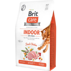 Brit Care Cat Indoor Anti-Stress Grain Free with Fresh Chicken 2kg