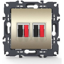Aca Light PRIME ΠΡΙΖΑ ΗΧΕΙΩΝ ΔΙΠΛΗ ΜΕ ΚΛΙΠ ΠΛΑΣΤΙΚΗ MAT ΣΑΜΠΑΝΙΖΕ 36-230VAC IP20