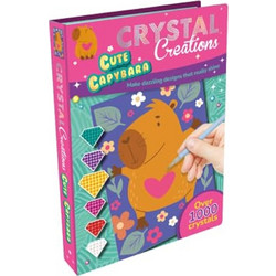 Βιβλίo Ζωγραφικής με Αριθμούς Crystal Creations Mini Cute Capybara
