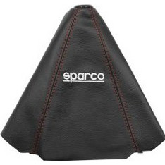 Φούσκα για Λεβιέ Ταχυτήτων Αυτοκινήτου Universal Sparco Δερματίνη HW-0024 Μαύρο - Κόκκινο