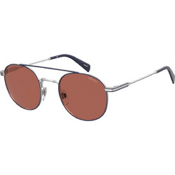 Levi's LV1013/S 010/U1 Ανδρικά Γυαλιά Ηλίου Στρογγυλά Μεταλλικά Μπλε με Καφέ Polarized Φακό