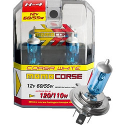 Momo H4 Super White Αλογόνου 12V 60/55W 2τμχ