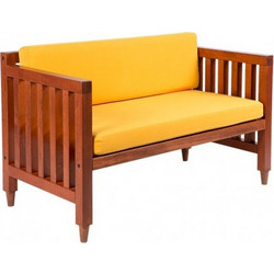 Sofa Καναπές Ξύλινος 2 Θέσεων 120x62x62εκ