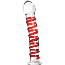 Ophelia's Dream Toys - Glass dildo red- 10TG-039